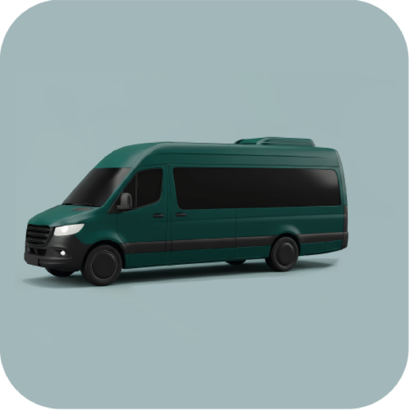 Luxe minibus met chauffeur voor klein groepsvervoer